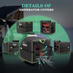 Waterproof Generator Cover with Adjustable Buckles, 600D