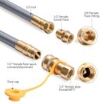 GasSaf 10 FT Natural Gas Hose with Quick Connect