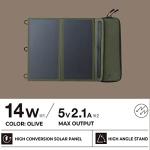 ELECOM NESTOUT 28W Portable Solar Charger for Camping
