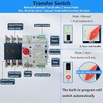 100A Automatic/Manual Generator Transfer Switch for Stable Power
