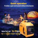 Aceup 1500 Watt Portable Gas Inverter Generator