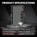 200A Heavy Duty Manual Transfer Switch for Generators