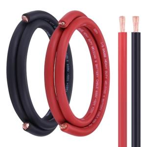 Geosiry 1/0 Battery Cable Set, 10FT Total