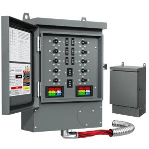 50A Heavy Duty Generator Transfer Switch, 10-Circuit