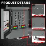 50A Heavy Duty Generator Transfer Switch, 10-Circuit