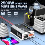 2500W Pure Sine Wave Inverter with Remote Control