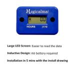 Magicalmai Waterproof Hour Meter for Gas Engines