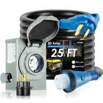BOYISEN 50 Amp Inlet Box and Power Cord Combo