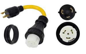 ONETAK 30 Amp RV Generator Power Cord Adapter