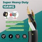 HiFind 25 Ft 30 Amp Generator Extension Cord