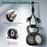 HiFind 25 Ft 30 Amp Generator Extension Cord