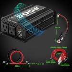 500W Car Power Inverter with Dual USB Ports
