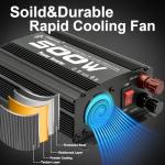 500W Car Power Inverter with Dual USB Ports