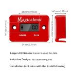 Magicalmai Hour Meter for Gas Engine Generators