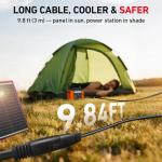 DOKIO 150W Portable Solar Panel Kit with USB Outputs