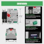 Automatic Dual Power Transfer Switch 100A 110V