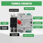 Automatic Dual Power Transfer Switch 100A 110V