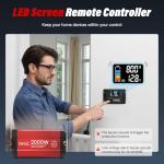 FOVAL 2000W Pure Sine Wave Inverter with LCD Display