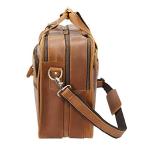 Men's 17-Inch Leather Briefcase for Business Travel