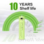 JJPOBYL 1300mAh Rechargeable AA NiMH Batteries - 12 Pack