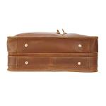 Men's 17-Inch Leather Briefcase for Business Travel
