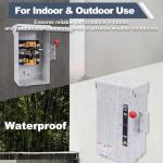 100A Manual Transfer Switch with Arc Shield