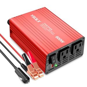 600W Power Inverter, DC 12V to 110V AC
