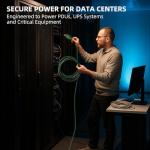 10FT NEMA L6-30 Twist Lock Generator Extension Cord