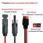 Magiktech Solar Panel Charge Cable Kit for Generators