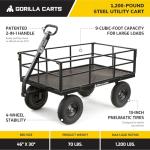 Gorilla Carts Heavy-Duty Towable Utility Cart