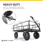 Gorilla Carts Heavy-Duty Towable Utility Cart