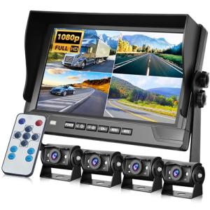 4-Channel 9-Inch IPS Backup Camera System