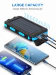 ERRBBIC 38800mAh Solar Power Bank with Flashlights