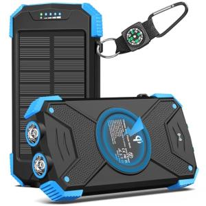 BLAVOR 10,000mAh Solar Power Bank with Fast Charge