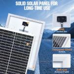 ECO-WORTHY 25W 12V Solar Battery Charger Kit