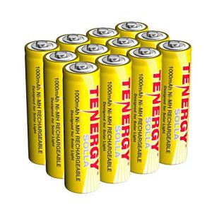 Tenergy Solla 1000mAh Rechargeable AA Solar Batteries