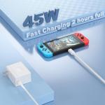 YCCSKY 45W Fast Charger for Nintendo Switch