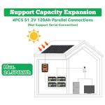 48V 120Ah LiFePO4 Deep Cycle Battery Pack