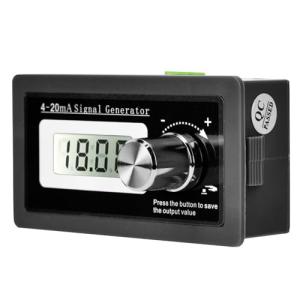 Jadeshay 4-20mA Two-Wire Current Loop Signal Generator with LCD Display, 3-21mA Extended Range 0.5% Accuracy Tester for Transducer Calibration, PLC & Industrial Control, Rotary Encoder, Memory Storage