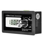 Jadeshay 4-20mA Two-Wire Current Loop Signal Generator with LCD Display, 3-21mA Extended Range 0.5% Accuracy Tester for Transducer Calibration, PLC & Industrial Control, Rotary Encoder, Memory Storage