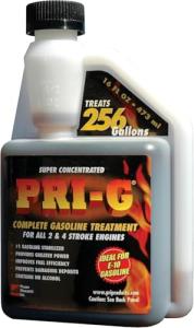 PRI-G 16 Oz Super Concentrated Complete Gasoline Treatment | Treats 256 Gallons Ideal for E-10 Gasoline Fuel Stabilizer for 2 & 4 Stroke Engines Improves Fuel Efficiency & Prevents Deposits Pack of 1
