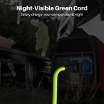 GEARit 50-Amp Generator Extension Cord, 125/250V, Inline NEMA 14-50P to SS2-50R Twist Lock Connector STW 6/3+8/1 AWG, for 50A Power Inlet Box, RV Camper, Generator to House, 20 Feet, Green