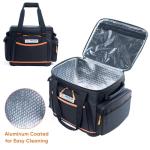 FRECOLSH Travel Carrying Case Compatible with Jackery 500, Portable Power Station Storage Case with Water- proof Bottom and Pocket for Jackery Accessories, Storage Bag Only