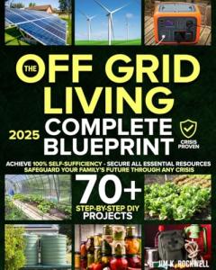 The Off-Grid Living Blueprint: Complete & Proven DIY Solutions to Achieve 100% Self-Sufficiency. Secure All Essential Resources, Fortify Your Home & Safeguard Your Family’s Future Through Any Crisis