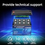 Kingboss 12V 100Ah LiFePO4 Lithium Battery Built-in 100A Smart BMS Low-Temp Protection,Waterproof Lithium Iron Phosphate Group 31 Battery 8000+ Cycles for Solar System, RV, Home Backup