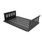 JINGCHENGMEI Under Desk Computer Mount for Small Form Factor SFF Computers and PCs,Using Space 17.3" x H 4" x D 12", Compatible with PlayStation 4, PS4 Slim, PS4 Pro,Gaming Under Desk(4inch High)