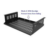 JINGCHENGMEI Under Desk Computer Mount for Small Form Factor SFF Computers and PCs,Using Space 17.3" x H 4" x D 12", Compatible with PlayStation 4, PS4 Slim, PS4 Pro,Gaming Under Desk(4inch High)