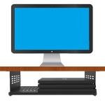 JINGCHENGMEI Under Desk Computer Mount for Small Form Factor SFF Computers and PCs,Using Space 17.3" x H 4" x D 12", Compatible with PlayStation 4, PS4 Slim, PS4 Pro,Gaming Under Desk(4inch High)