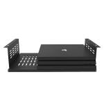 JINGCHENGMEI Under Desk Computer Mount for Small Form Factor SFF Computers and PCs,Using Space 17.3" x H 4" x D 12", Compatible with PlayStation 4, PS4 Slim, PS4 Pro,Gaming Under Desk(4inch High)