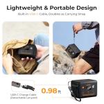 powkey Laptop Power Bank 30000mAh 100W Portable Charger PD 3.0 Fast Charging 96Wh LiFePO4 Power Station with USB-C Cable,Battery Backup for Laptop Phone Travel Camping Office Emergency Home